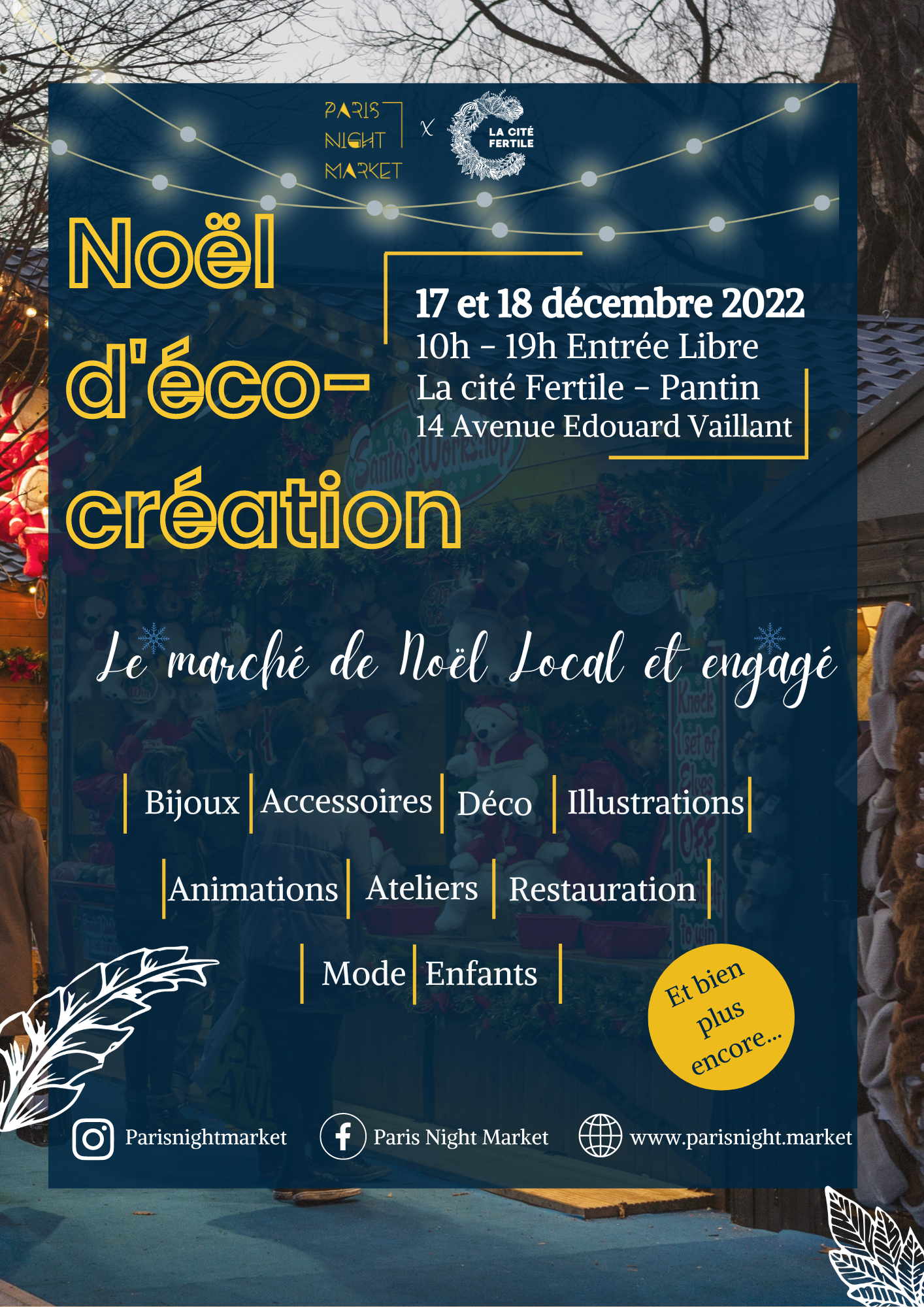 Noël d’éco-création X la Cité Fertile 2022