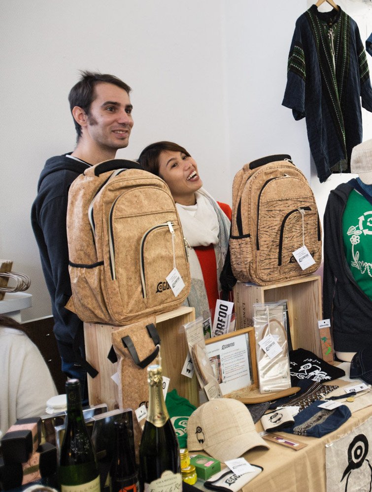 sacs et accessoires gorfou avec les représentants de la marque